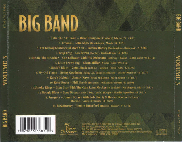Various : Big Band (Volume 3) (CD, Comp)