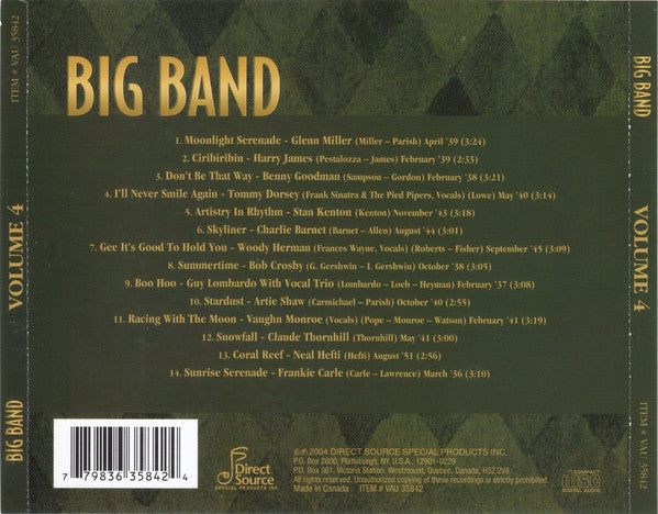Various : Big Band (Volume 4) (CD, Comp)