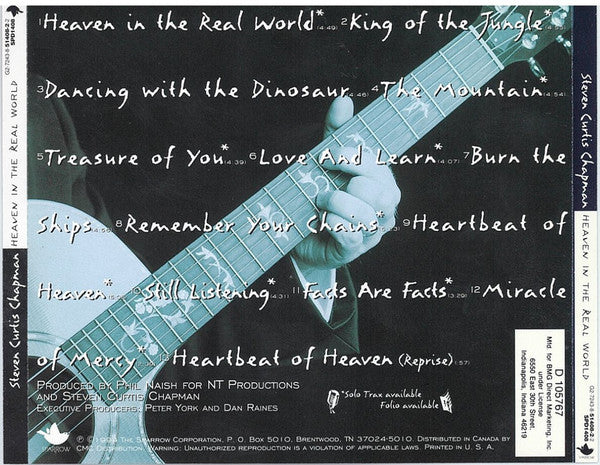 Steven Curtis Chapman : Heaven In The Real World (CD, Album, Club)