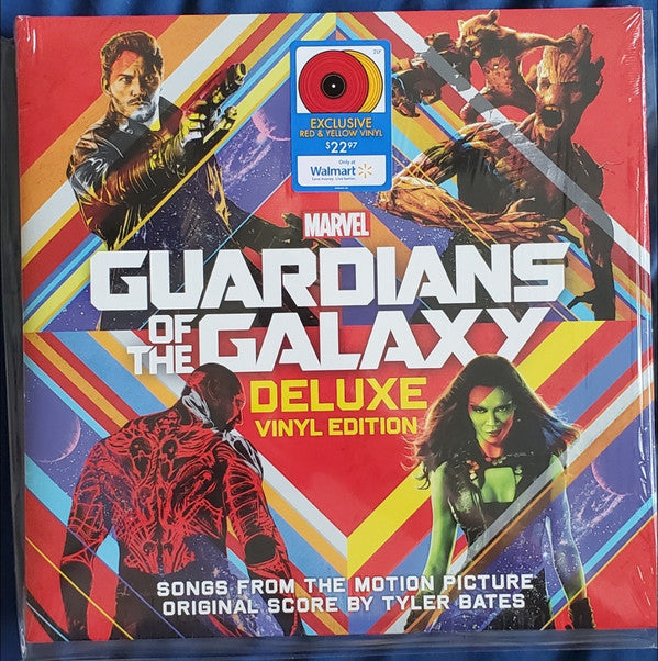 Various, Tyler Bates : Guardians Of The Galaxy (LP, Comp, Red + LP, Album, Yel + Dlx)