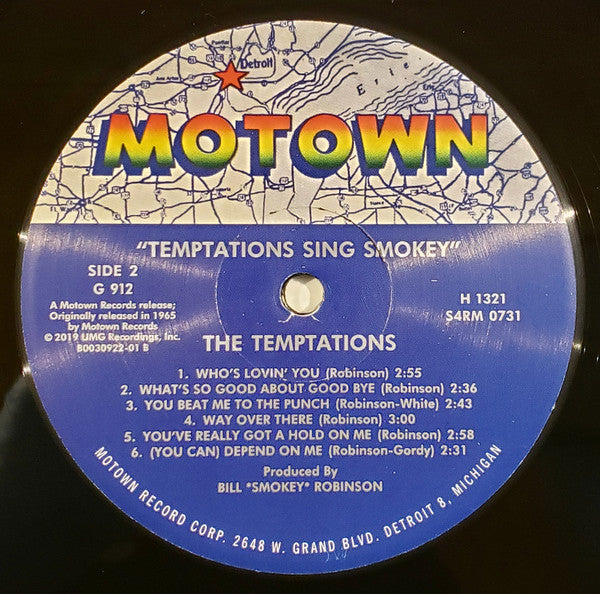The Temptations : The Temptations Sing Smokey (LP, Album, Mono, Ltd, RE, RM)