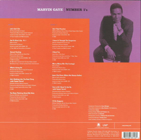 Marvin Gaye : Number 1's (LP, Comp, Ltd, RE, Pur)