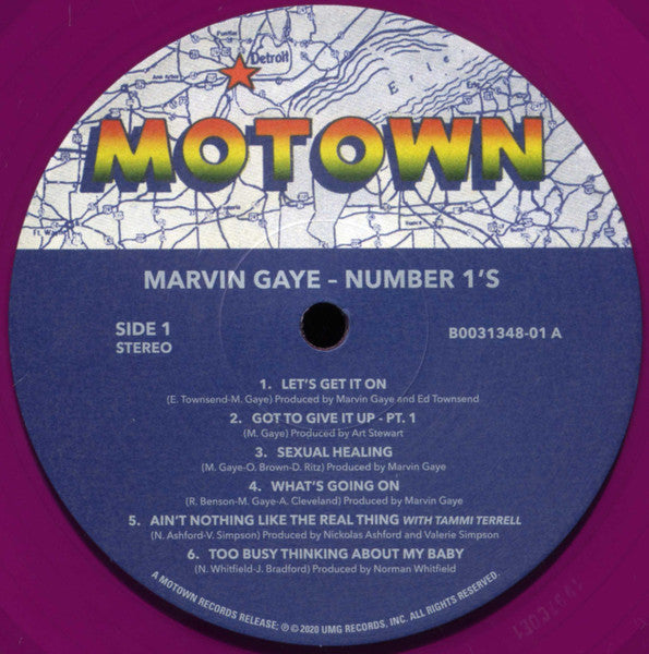 Marvin Gaye : Number 1's (LP, Comp, Ltd, RE, Pur)