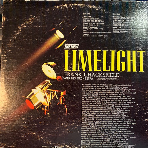 Frank Chacksfield & His Orchestra : The New Limelight (LP, Album, gat)