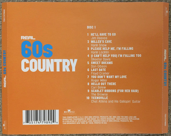 Various : Real 60's Country (3xCD, Comp)