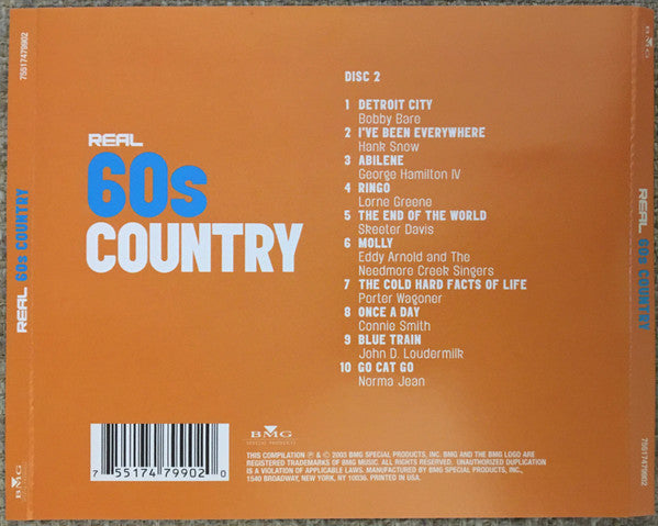 Various : Real 60's Country (3xCD, Comp)