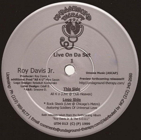 Roy Davis Jr. : Live On Da Set 1 (12", Single, Sil)