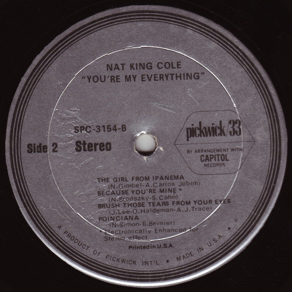 Nat King Cole : You're My Everything (LP, Comp)
