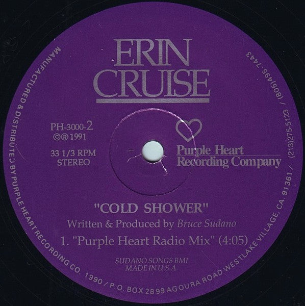 Erin Cruise : Cold Shower (Purple Heart Mix) (12")
