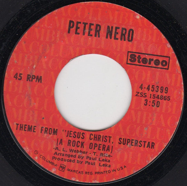 Peter Nero : Theme From "Summer Of '42" (7", Single, Ter)