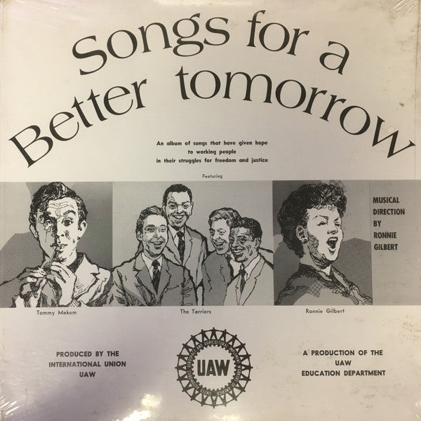 Various : Songs For A Better Tomorrow (LP, Mono)