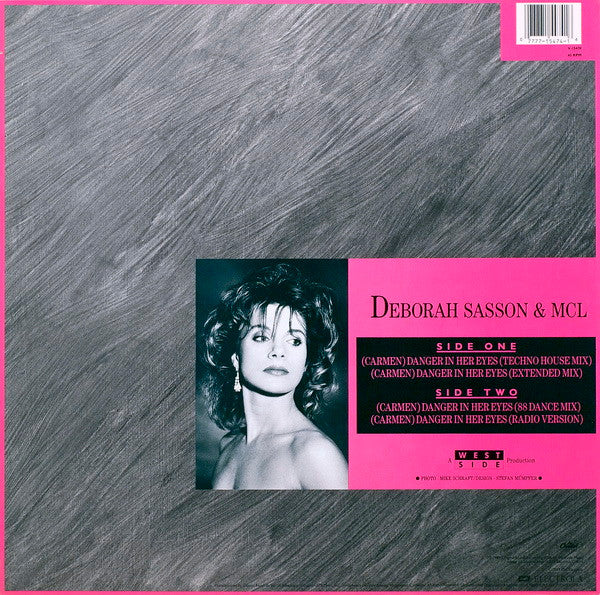 Deborah Sasson & MCL* : (Carmen) Danger In Her Eyes (12", Single)