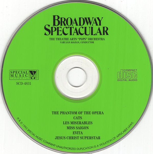 The Theatre Arts "Pops" Orchestra, Varujan Kojian : Broadway Spectacular (3xCD)