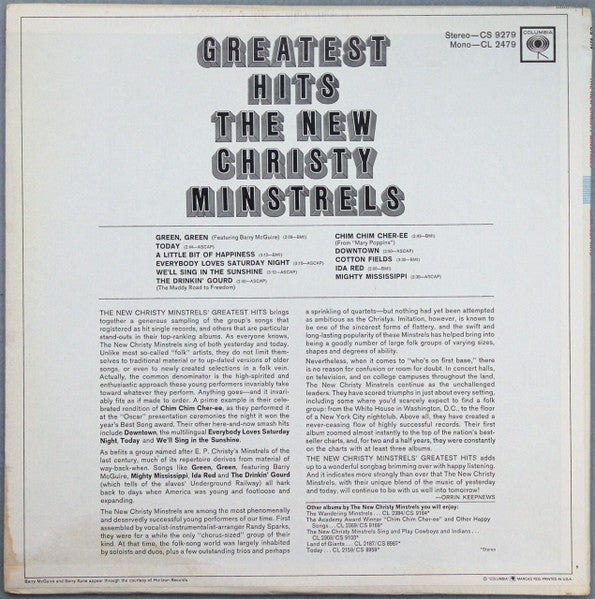 The New Christy Minstrels : Greatest Hits (LP, Comp, Pit)