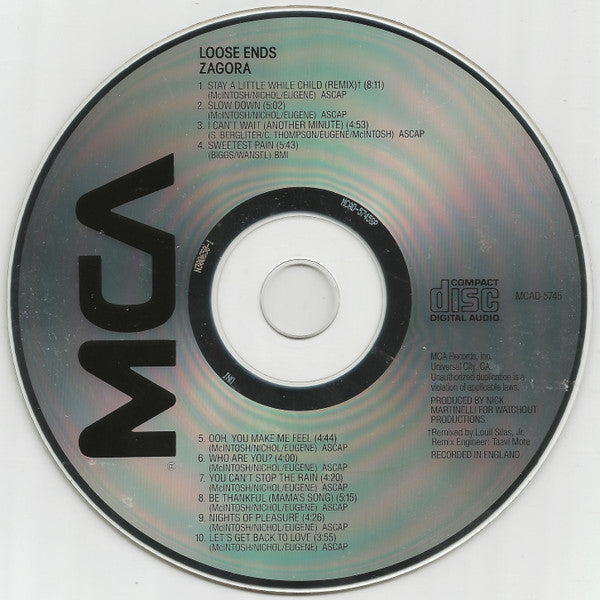 Loose Ends : Zagora (CD, Album, RE, Uni)