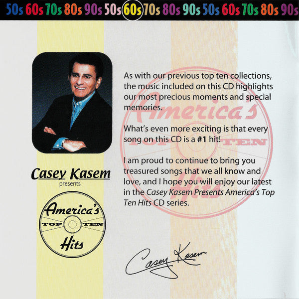 Various : Casey Kasem Presents America's Top Ten 1960s: #1 POP Hits (CD, Comp)