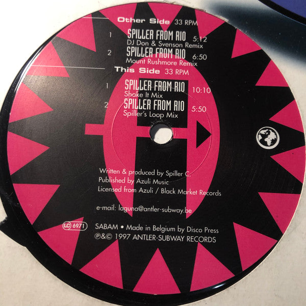 Laguna : Spiller From Rio (12")