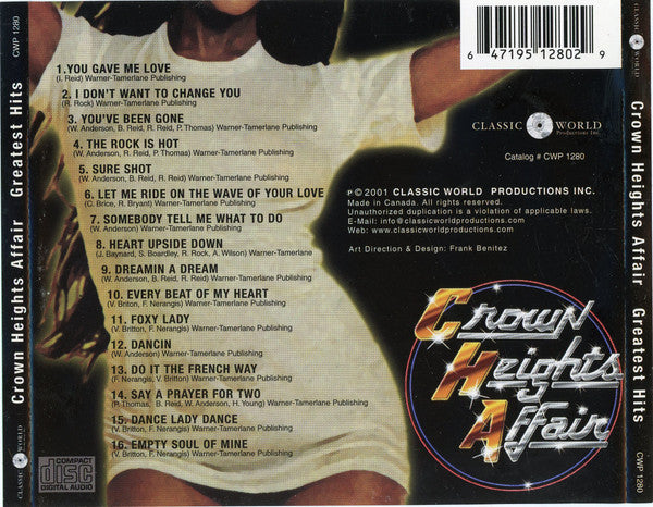 Crown Heights Affair : Greatest Hits (CD, Album, M/Print)