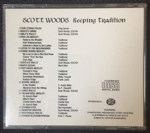 Scott Woods (2) : Keeping Tradition (CD, Album)