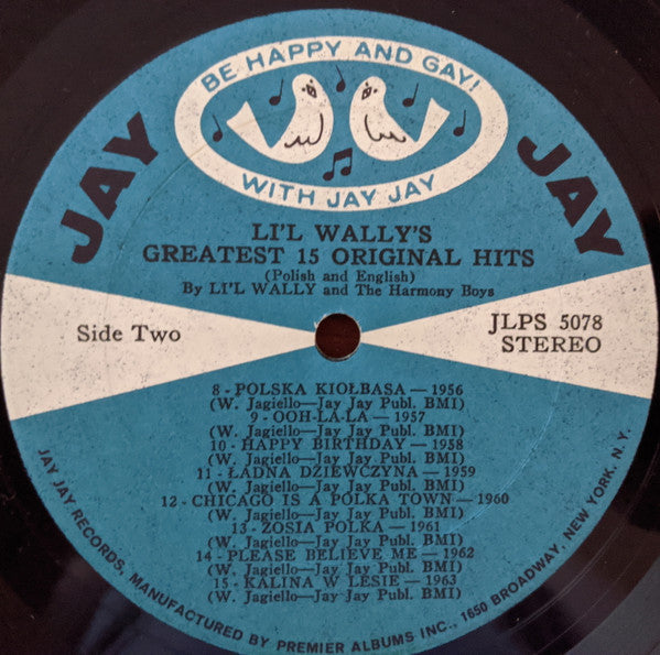 Li'l Wally And The Harmony Boys : Li'l Wally's Greatest 15 Original Hits (LP, Album)