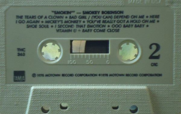 Smokey Robinson : Smokin' (Cass, Album, Club)