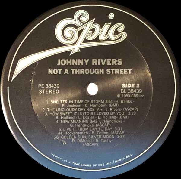 Johnny Rivers : Not A Through Street (LP, Album, RE)