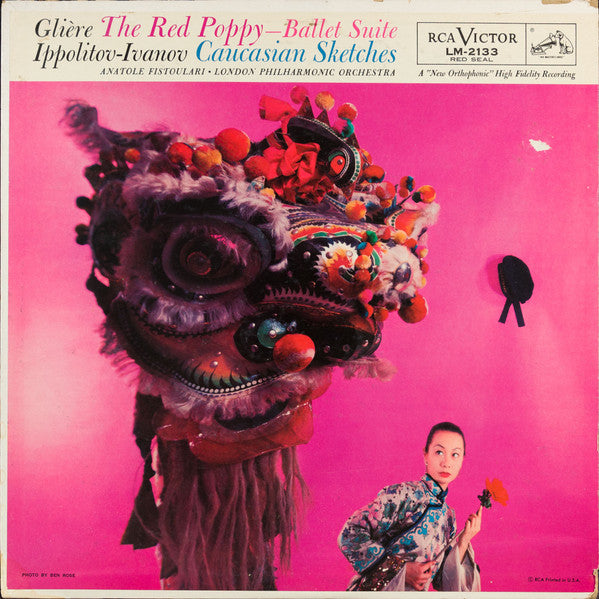 Glière* / Ippolitov-Ivanov*, Anatole Fistoulari, London Philharmonic Orchestra : The Red Poppy-Ballet Suite / Caucasian Sketches (LP, Mono, RP)
