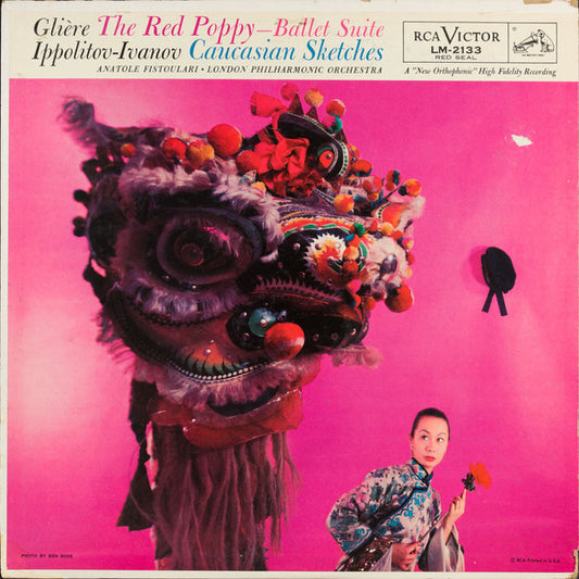 Glière* / Ippolitov-Ivanov*, Anatole Fistoulari, London Philharmonic Orchestra : The Red Poppy-Ballet Suite / Caucasian Sketches (LP, Mono, RP)