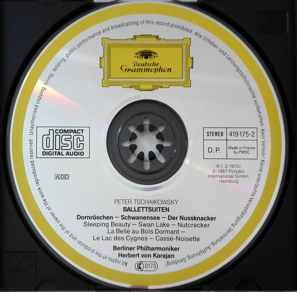 Pyotr Ilyich Tchaikovsky - Berliner Philharmoniker • Herbert von Karajan : Ballettsuiten (Dornröschen • Schwanensee • Nussknacker) (CD, Comp, RE, PMD)