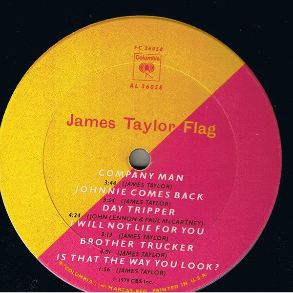 James Taylor (2) : Flag (LP, Album, Gat)