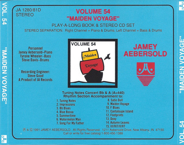 Jamey Aebersold : Maiden Voyage (CD)