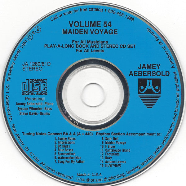 Jamey Aebersold : Maiden Voyage (CD)