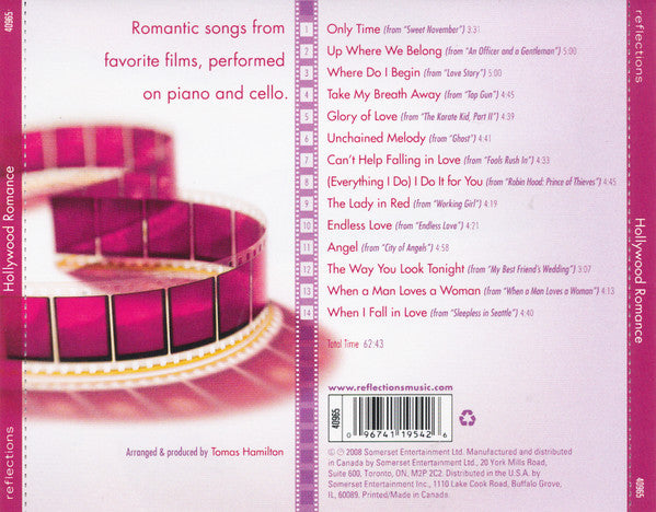 Tomas Hamilton, Kevin Fox : Hollywood Romance (CD)