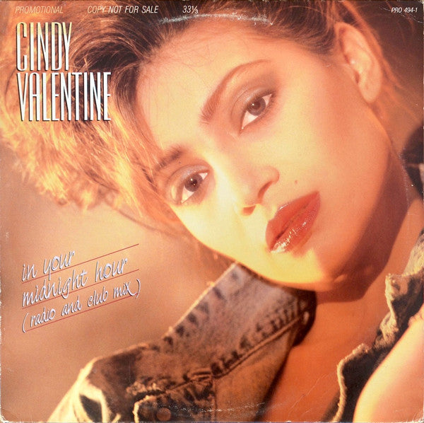 Cindy Valentine : In Your Midnight Hour (12", Promo, 016)
