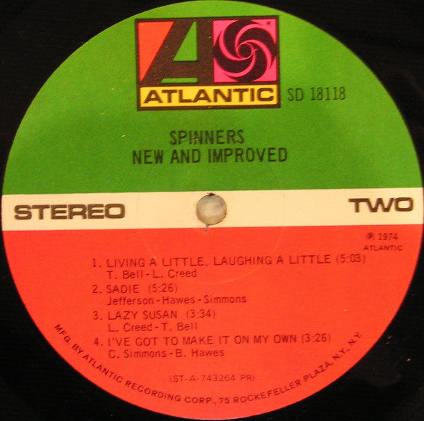 Spinners : New And Improved (LP, Album, PR )