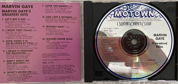 Marvin Gaye : Marvin Gaye's Greatest Hits (CD, Comp, Club, RE, CRC)