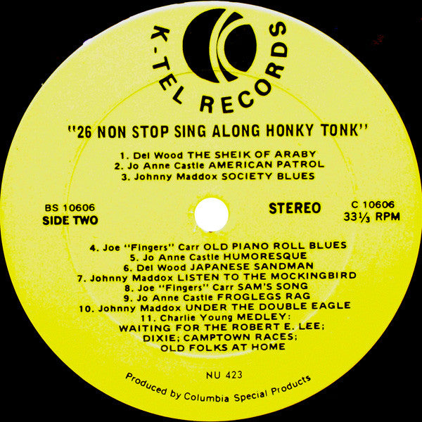 Various : 26 Non Stop Sing Along Honky Tonk  (Vol. 1) (LP, Comp, Ter)