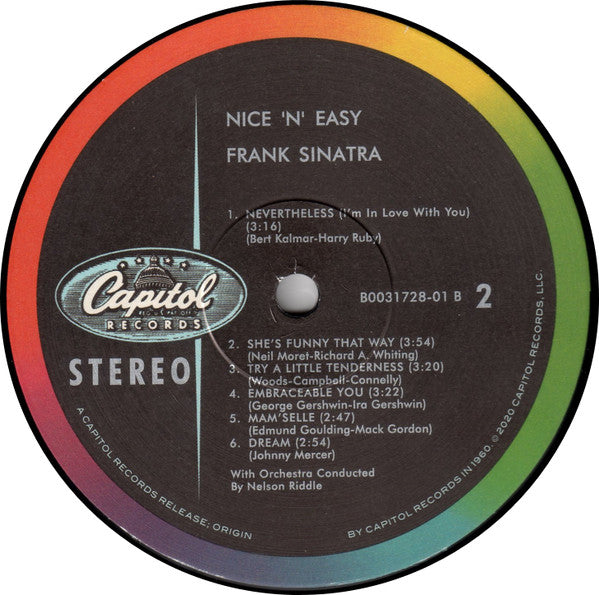 Frank Sinatra : Nice 'N' Easy (LP, Album, RE)