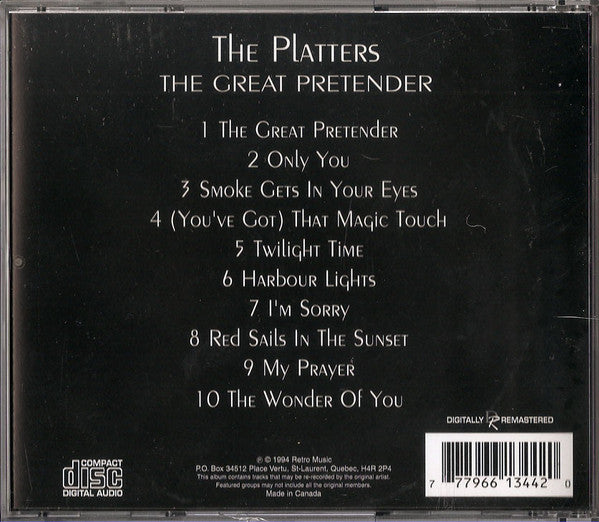 The Platters : The Great Pretender (CD, Comp, RM)