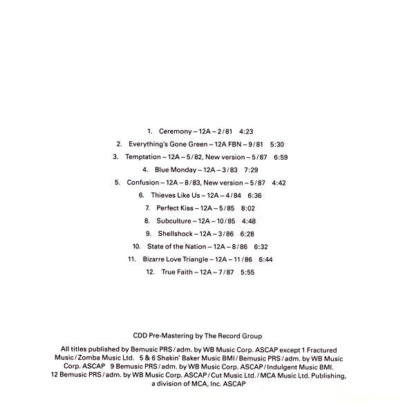 New Order : Substance (2xCD, Comp, Sta)