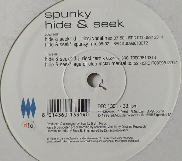 Spunky (3) : Hyde & Seek (12", Maxi)