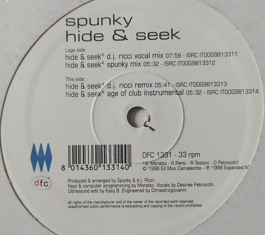 Spunky (3) : Hyde & Seek (12", Maxi)