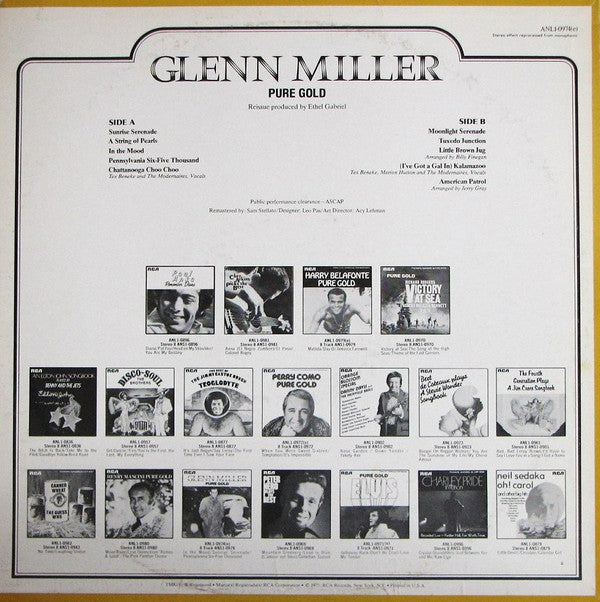 Glenn Miller : Pure Gold (LP, Comp, RM, Ind)