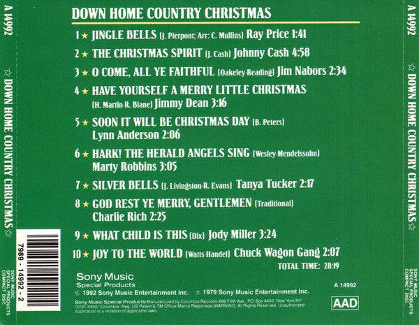 Various : Down Home Country Christmas (CD, Album, Comp, RE)