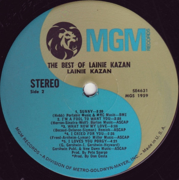 Lainie Kazan : The Best Of Lainie Kazan (LP, Comp)