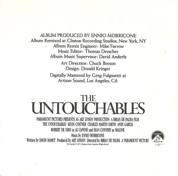 Ennio Morricone : The Untouchables (Original Motion Picture Soundtrack) (CD, Album)