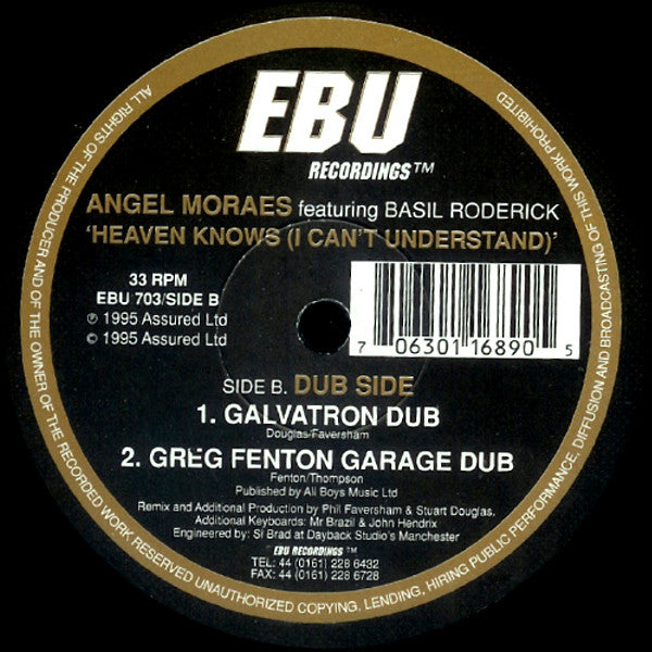 Angel Moraes Featuring Basil Rodericks : Heaven Knows (I Can't Understand) (12")