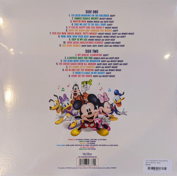 Various : Children's Favorites With Mickey And Pals (LP, Red)
