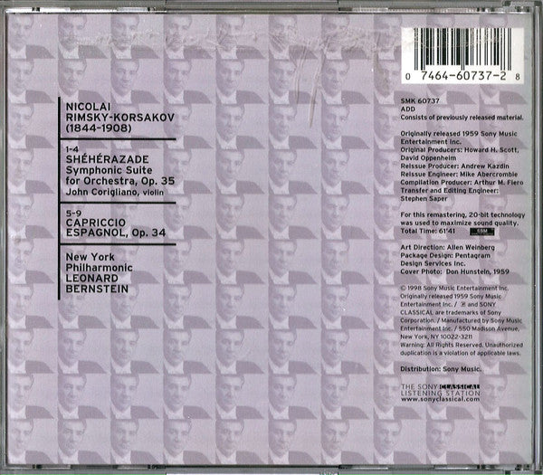 Rimsky-Korsakov*, New York Philharmonic, Leonard Bernstein : Shéhérazade / Capriccio Espagnol (CD, Comp, RM)