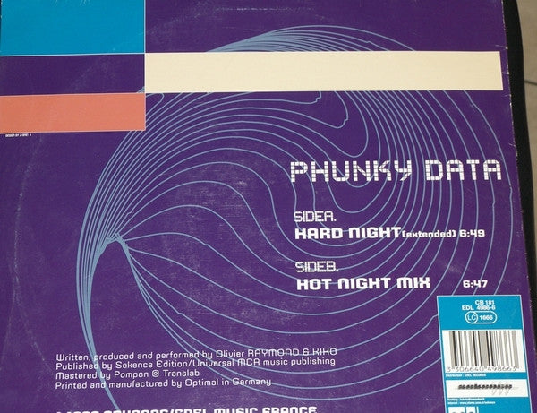 Phunky Data : Hard Night (12")